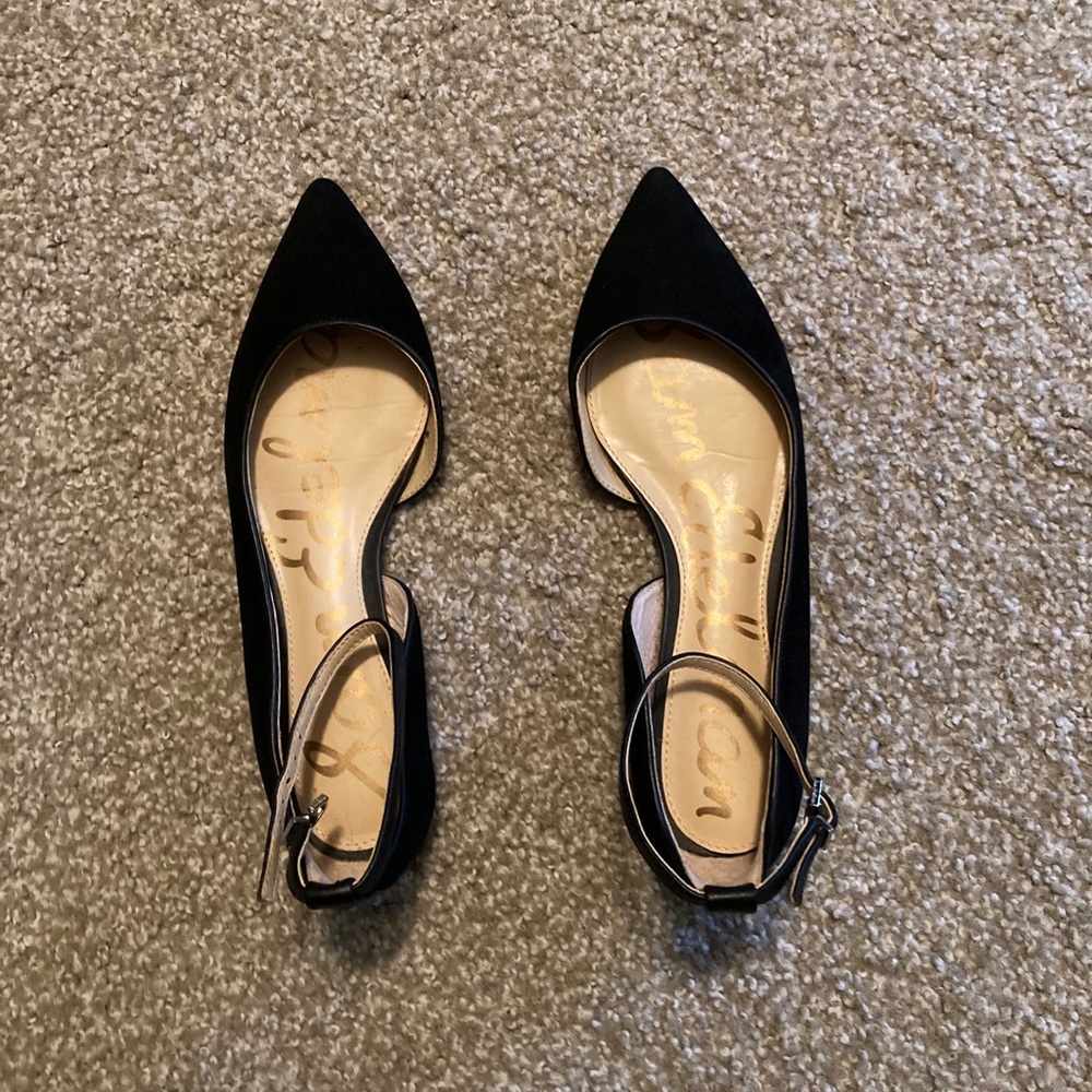 Sam Edelman black suede shoes. Never worn.